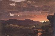 Frederic E.Church Twilight Short Arbiter Twixt Day and Night oil painting artist